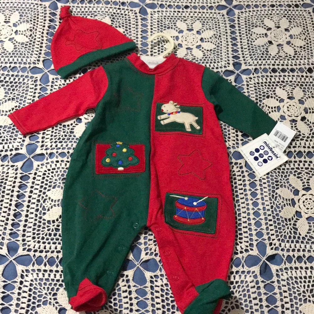 Minibasix Baby Playwear & Hat Set